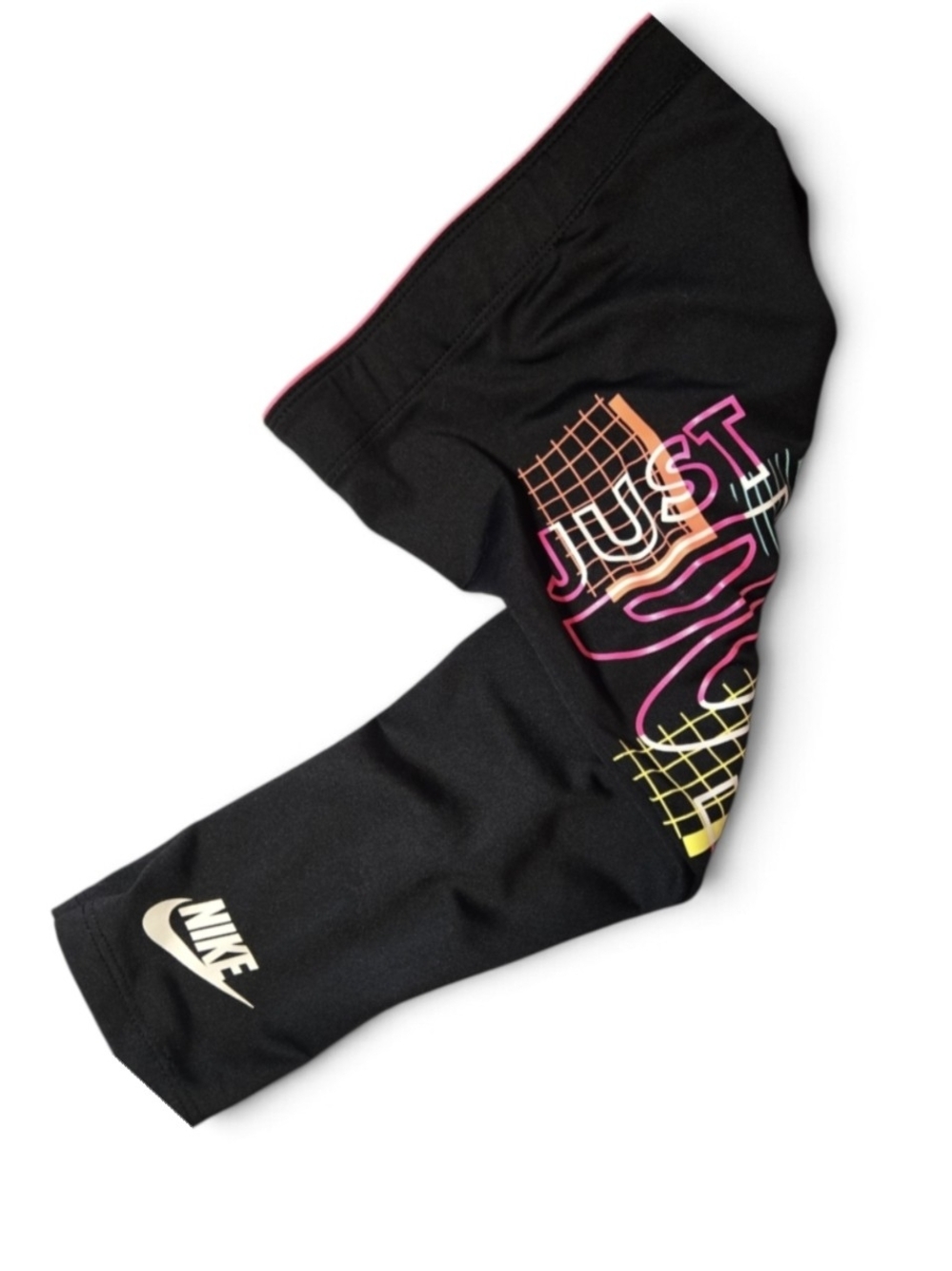 Nike Kids' Black 'Just Do It' Graphic Leggings